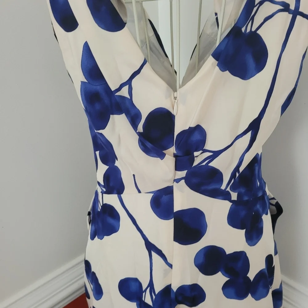 Anthropologie Yoana Barashi All Silk Floral Print Dress Size 4 - Picture 5 of 8